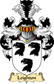 English Coat of Arms (v.23) for the family Leighton