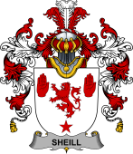 Irish Family Coat of Arms (v.25b) Sheill or O'Sheil