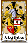 German Coat of Arms Wappen Bookplate  for Matthias