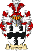 v.23 Coat of Family Arms from Germany for Papendorf