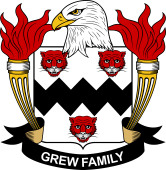 Coat of arms used by the Grew family in the United States of America