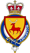 British Garter Coat of Arms for McCartney (Ireland)