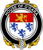 Irish Coat of Arms Badge for the O'GARA family