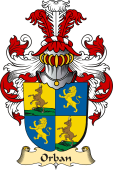 v.23 Coat of Family Arms from Germany for Orban