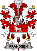 Coat of arms used by the Danish family Frandsen or Frantzen