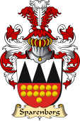 v.23 Coat of Family Arms from Germany for Sparenborg
