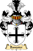 English Coat of Arms (v.23) for the family Banester