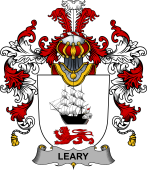 Irish Family Coat of Arms (v.25b) Leary or O'Leary