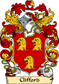 English or Welsh Family Coat of Arms (v.23) for Clifford