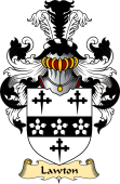 English Coat of Arms (v.23) for the family Lawton