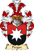 v.23 Coat of Family Arms from Germany for Perger
