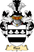 English Coat of Arms (v.23) for the family Fleet
