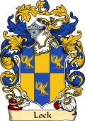 English or Welsh Family Coat of Arms (v.23) for Lock (or Locke London, 1563)