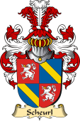 v.23 Coat of Family Arms from Germany for Scheurl