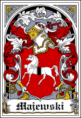 Polish Coat of Arms Bookplate for Majewski