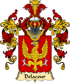 French Family Coat of Arms (v.25) Cour ( de la)