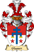 v.23 Coat of Family Arms from Germany for Glasser