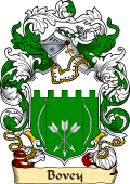English or Welsh Family Coat of Arms (v.23) for Bovey (Bedfordshire and Cambridgeshire)