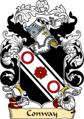 English or Welsh Family Coat of Arms (v.23) for Conway