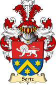 v.23 Coat of Family Arms from Germany for Sertz