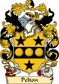 English or Welsh Family Coat of Arms (v.23) for Pelton (Northamptonshire)