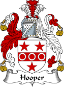 English Coat of Arms for the family Hooper