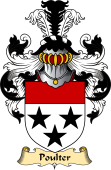 English Coat of Arms (v.23) for the family Poulter