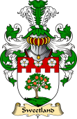 English Coat of Arms (v.23) for the family Sweetland