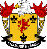 Coat of arms used by the Chambers family in the United States of America