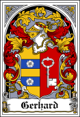 German Wappen Coat of Arms Bookplate for Gerhard