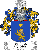 Araldica Italiana Coat of arms used by the Italian family Picoli