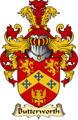 English Coat of Arms (v.23) for the family Butterworth