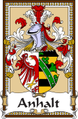 German Coat of Arms Wappen Bookplate  for Anhalt