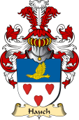 v.23 Coat of Family Arms from Germany for Hauch