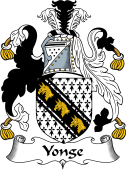 English Coat of Arms for the family Yonge