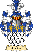 English Coat of Arms (v.23) for the family Aucher