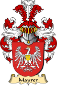 v.23 Coat of Family Arms from Germany for Maurer