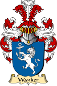 v.23 Coat of Family Arms from Germany for Wanker