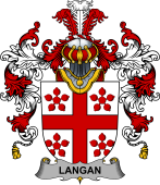 Irish Family Coat of Arms (v.25b) Langan or O'Longan