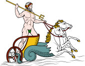 Gods and Goddesses Clipart image: Poseidon (Neptune)