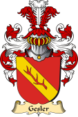v.23 Coat of Family Arms from Germany for Gesler