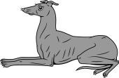 Greyhound Couchant