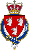 Families of Britain Coat of Arms Badge for: Ryan (Ireland)