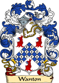 English or Welsh Family Coat of Arms (v.23) for Wanton