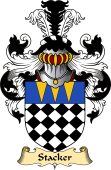English Coat of Arms (v.23) for the family Stacker