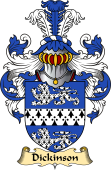 English Coat of Arms (v.23) for the family Dickinson