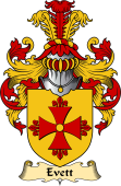 English Coat of Arms (v.23) for the family Evett