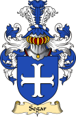 English Coat of Arms (v.23) for the family Segar