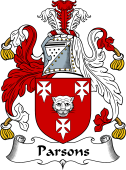 English Coat of Arms for the family Parsons