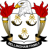 Coat of arms used by the Bellingham family in the United States of America